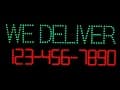 Displays2go| WE DELIVER LED Sign - Light Functions
