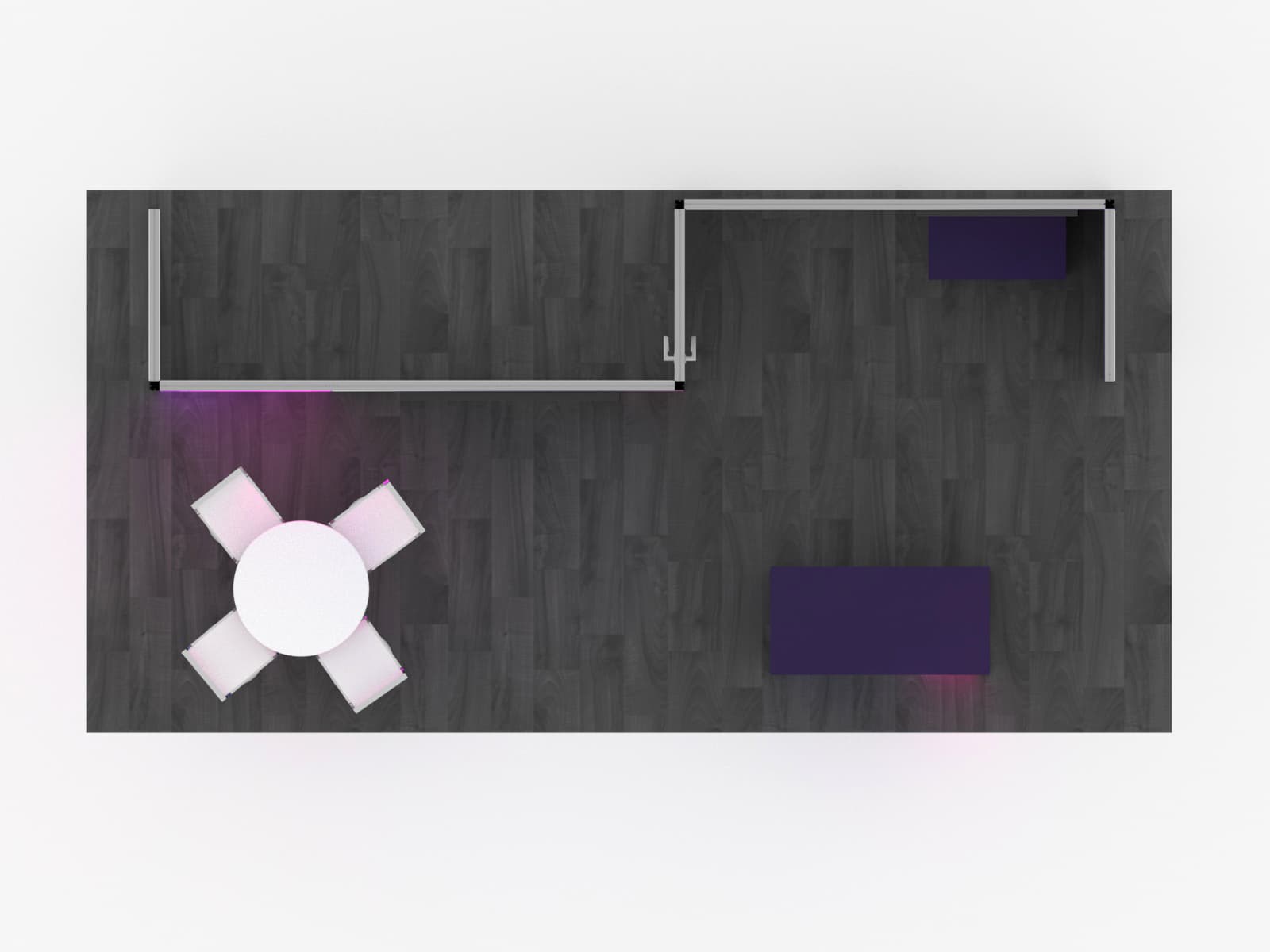 10x20 exhibit booth with modular design