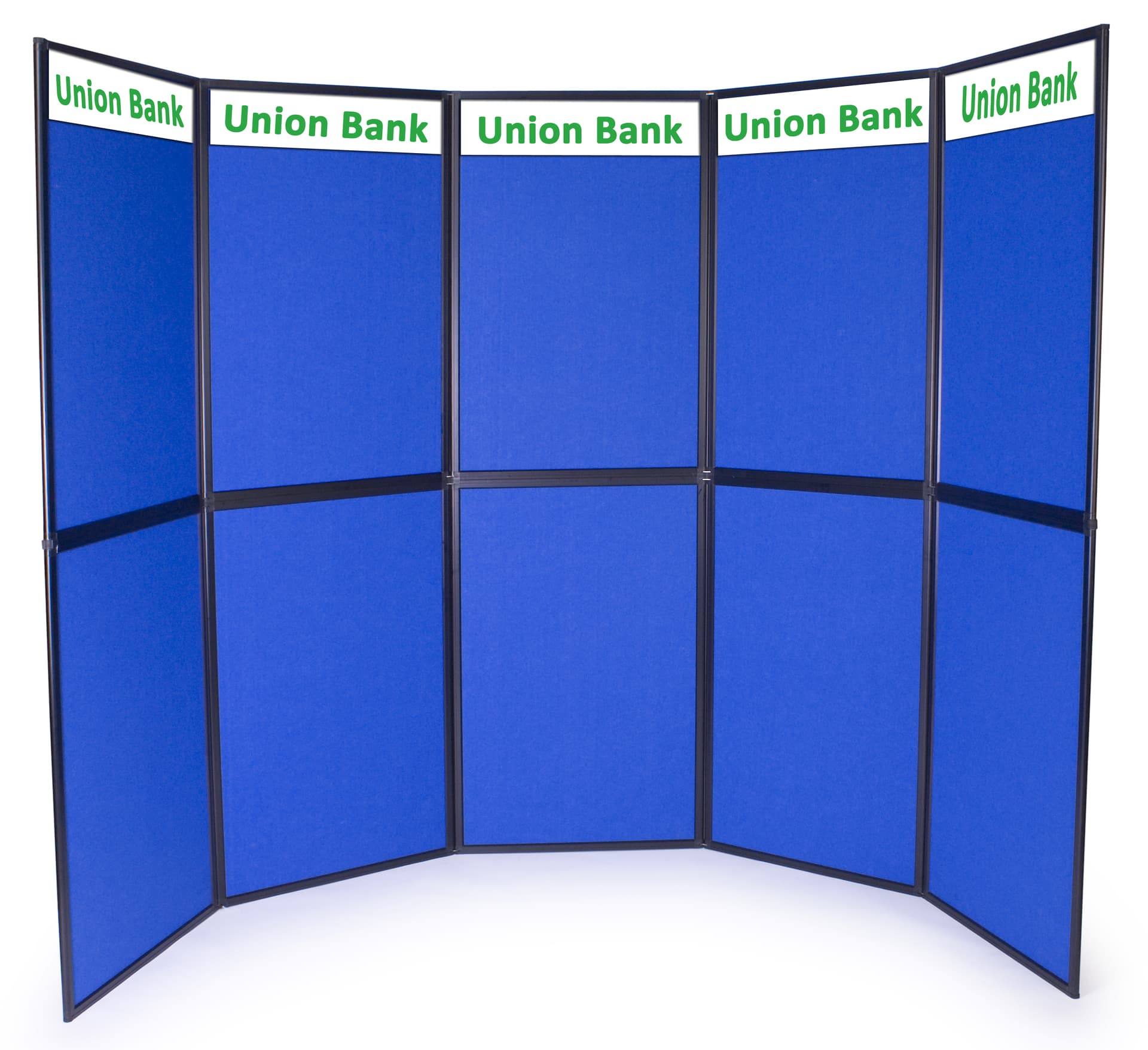 10 Display Panels | Blue Include Customizable Vinyl Text Headers ...