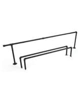 3 Piece Set of Pipe Outrigger Add-On Unit with 2 Hangrails