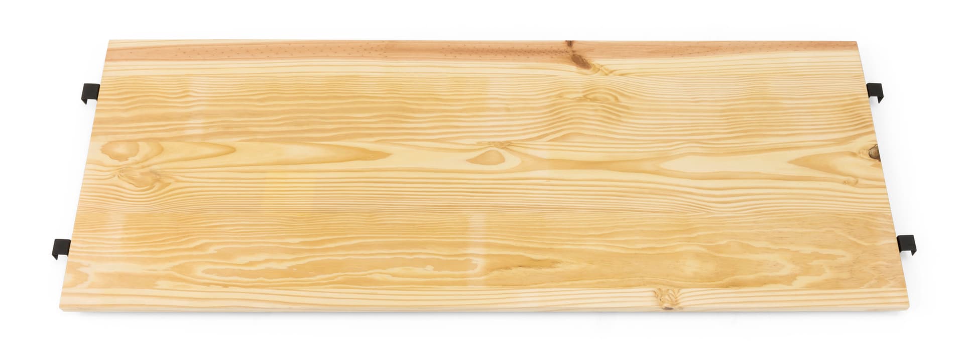 Outrigger Add-On Unit with Light Wood Shelves and Hooks to Attach to Brackets