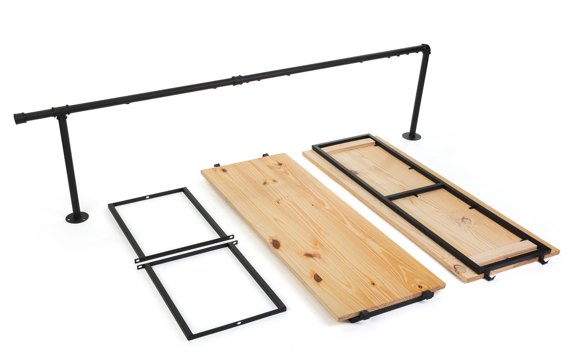Outrigger Add-On Unit with Light Wood Shelves Attaches to 2PPLN32NAT