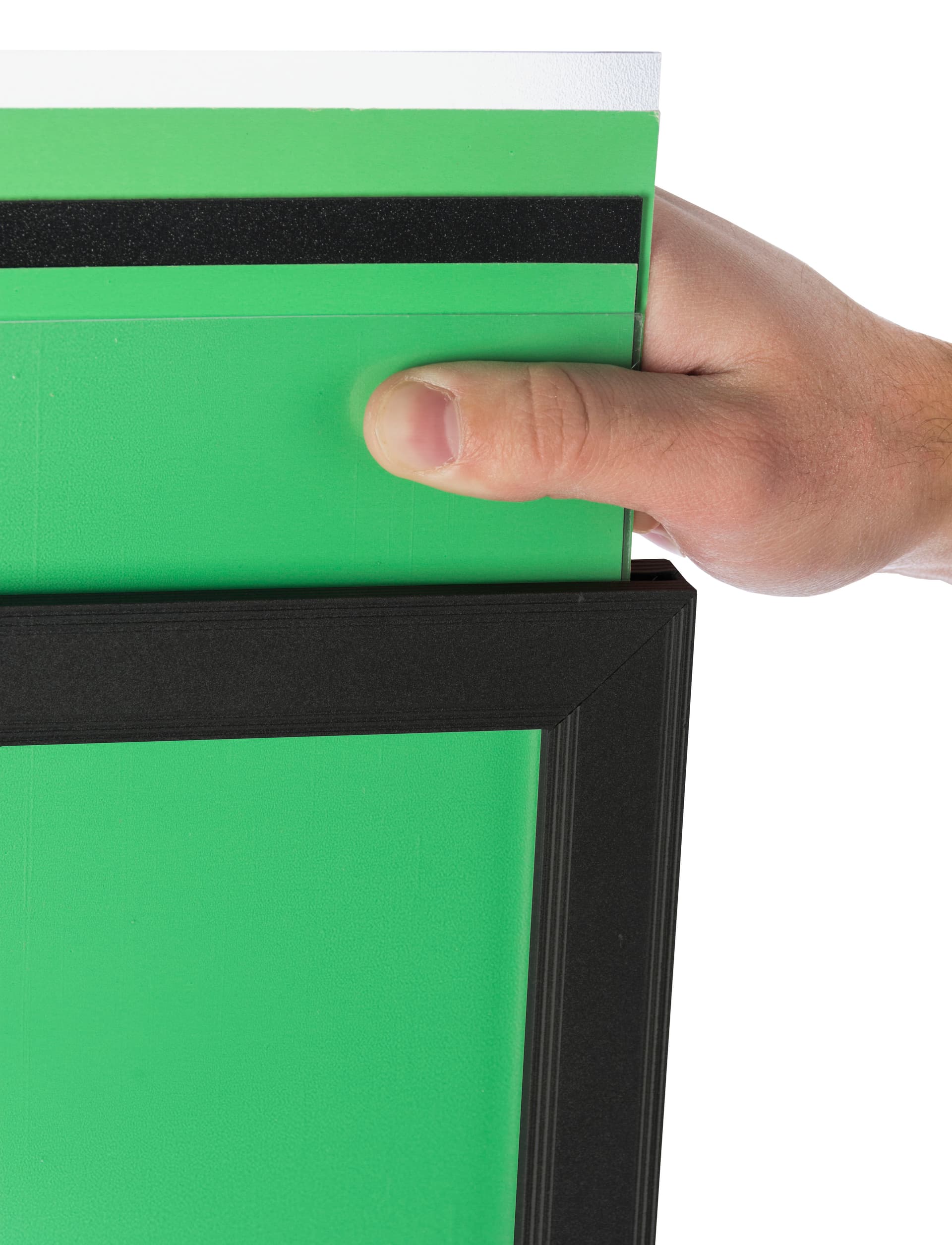 Black 22 x 28 Movable Poster Stand with 5 Literature Slots, PVC Backer