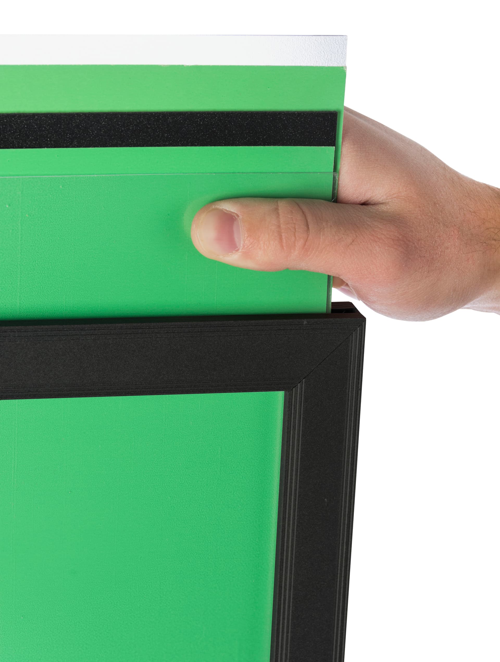 Black 24 x 36 Mobile Poster Display with 10 Literature Slots, Aluminum 
