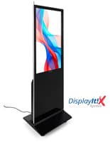 Digital display advertising floor stand with displayit xpress software included
