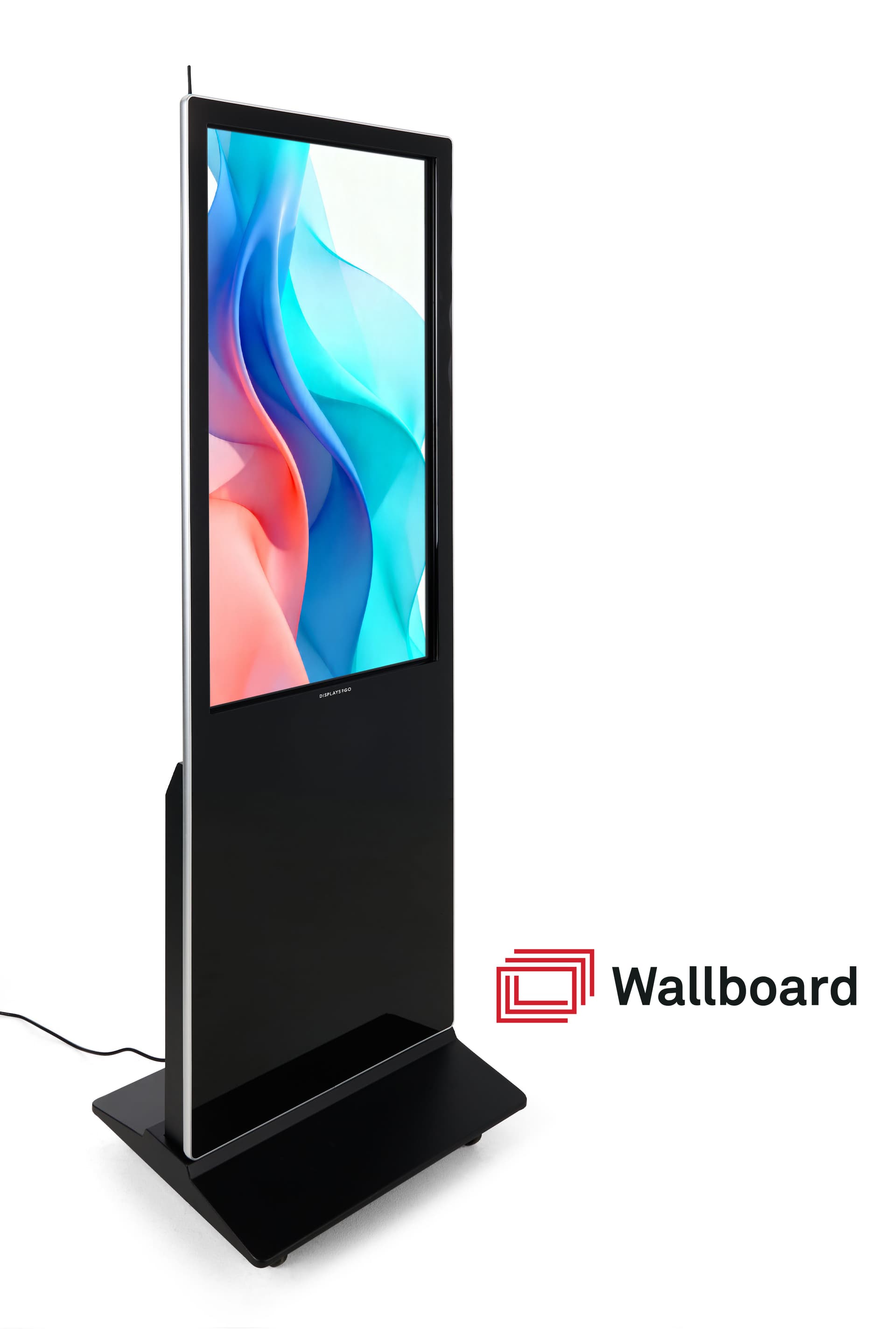 Advertising multimedia kiosk with LCD screen