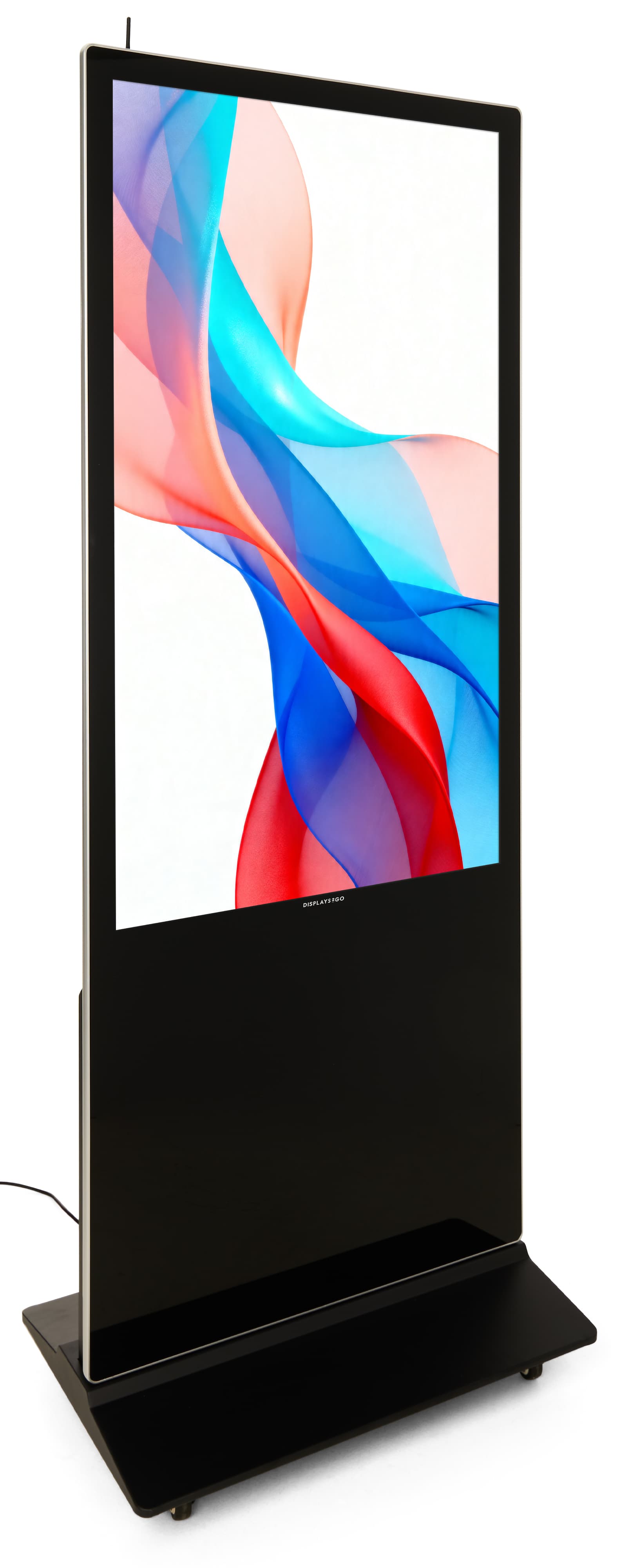 Digital display advertising floor stand with 4GB of RAM
