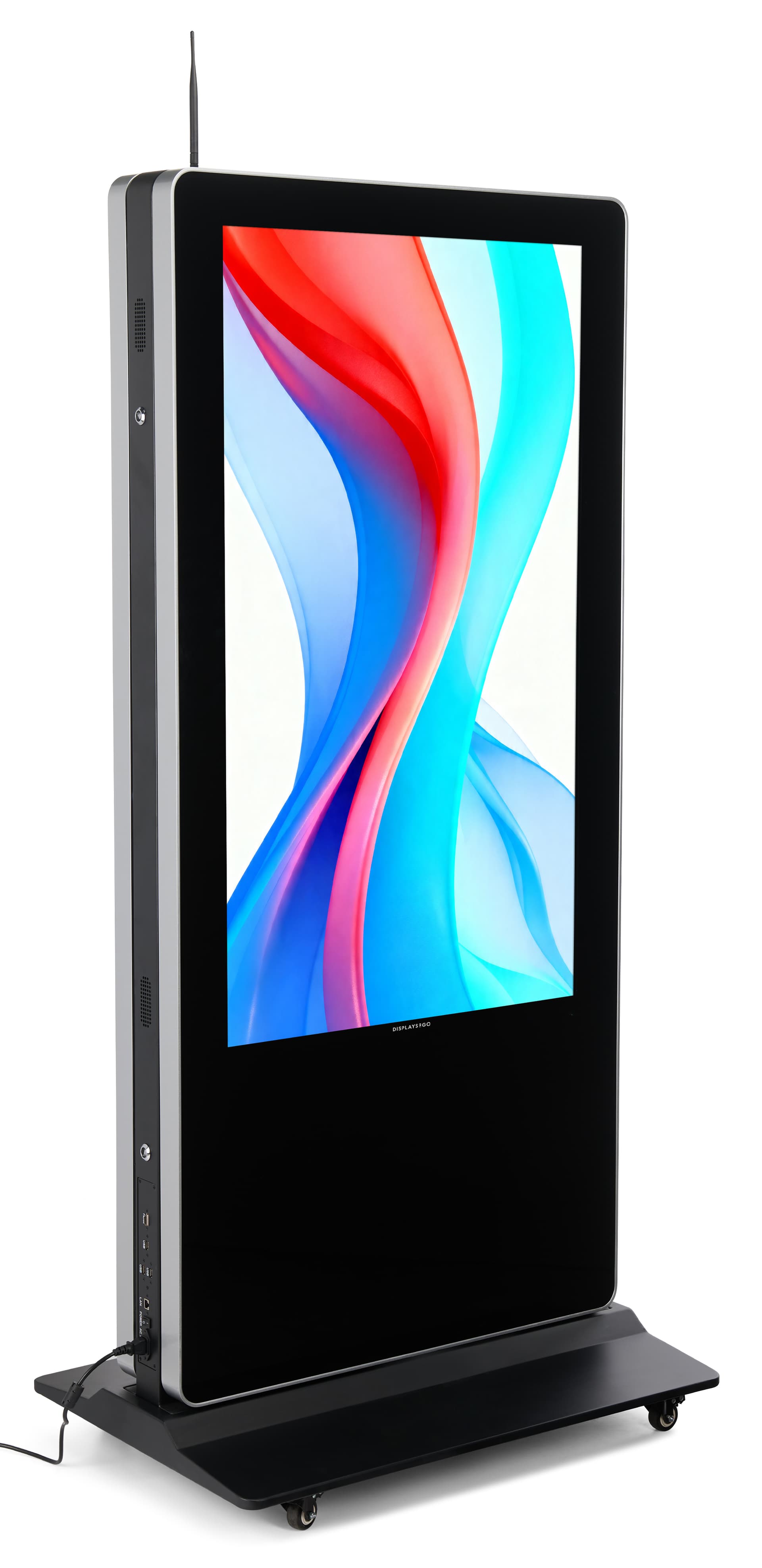Double-sided digital non-touch display with 55-inch screens