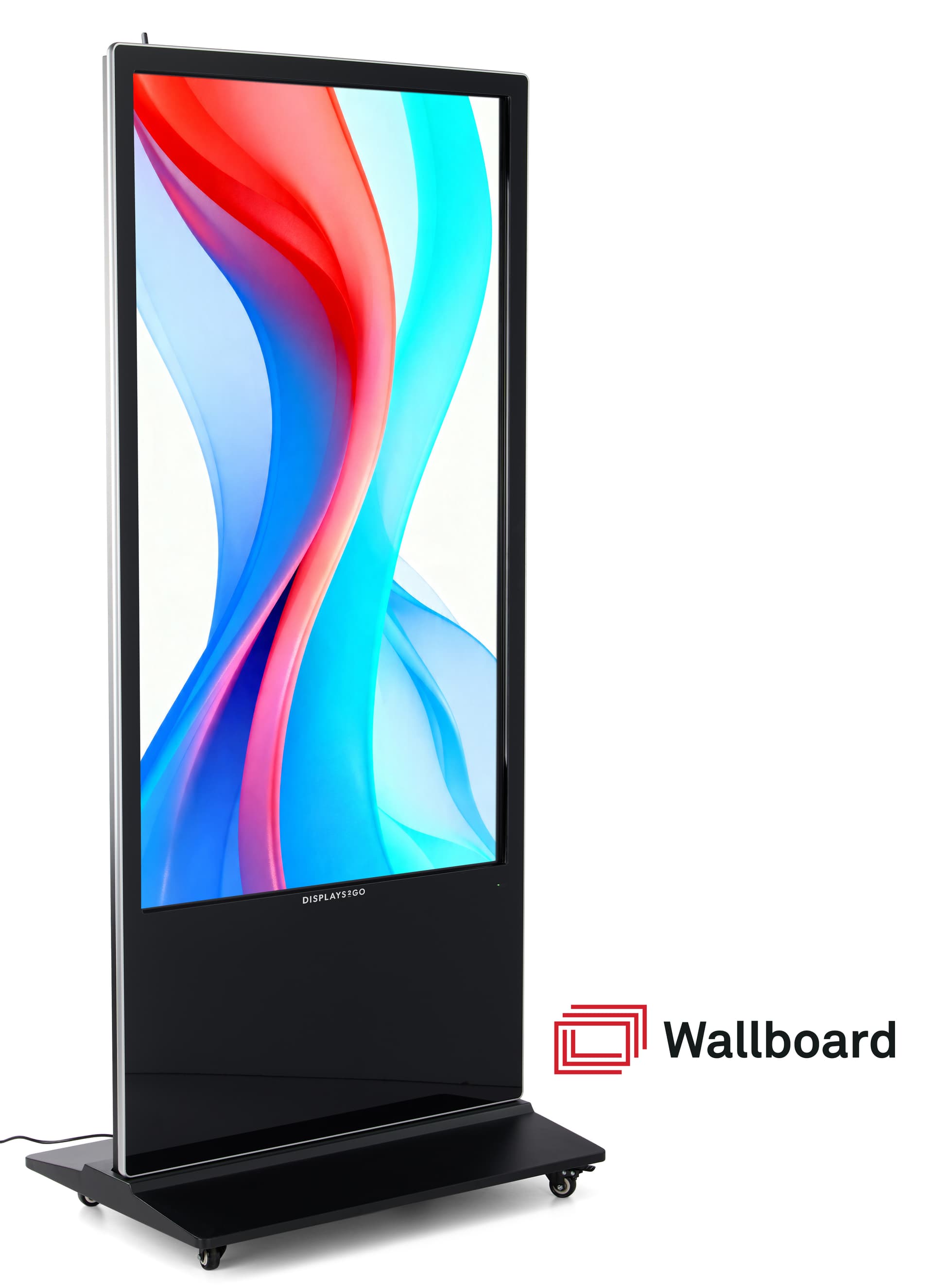 Advertising multimedia kiosk with Wallboard CMS premium software package
