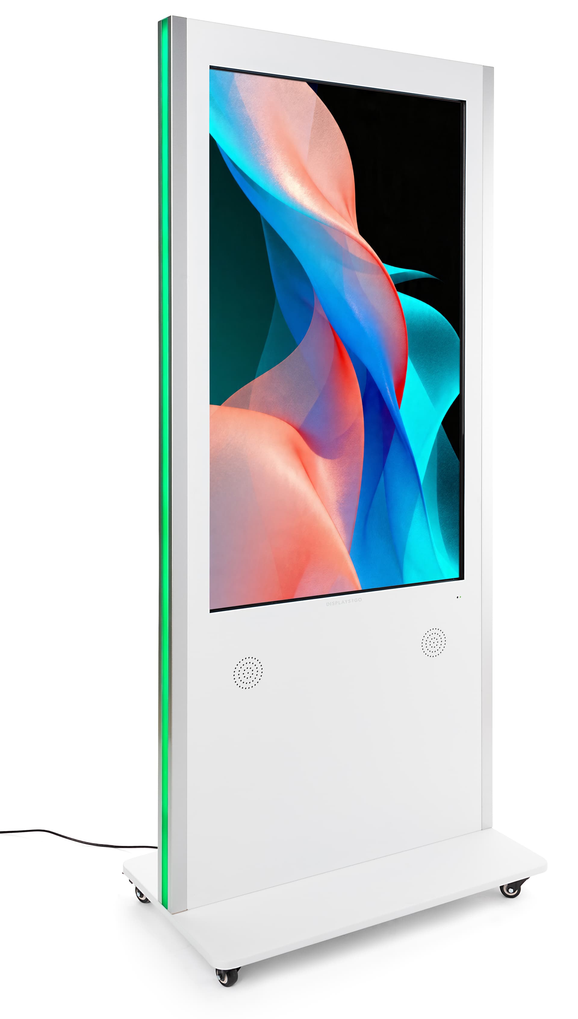 Interactive digital display with two 8 Watt built in speakers 