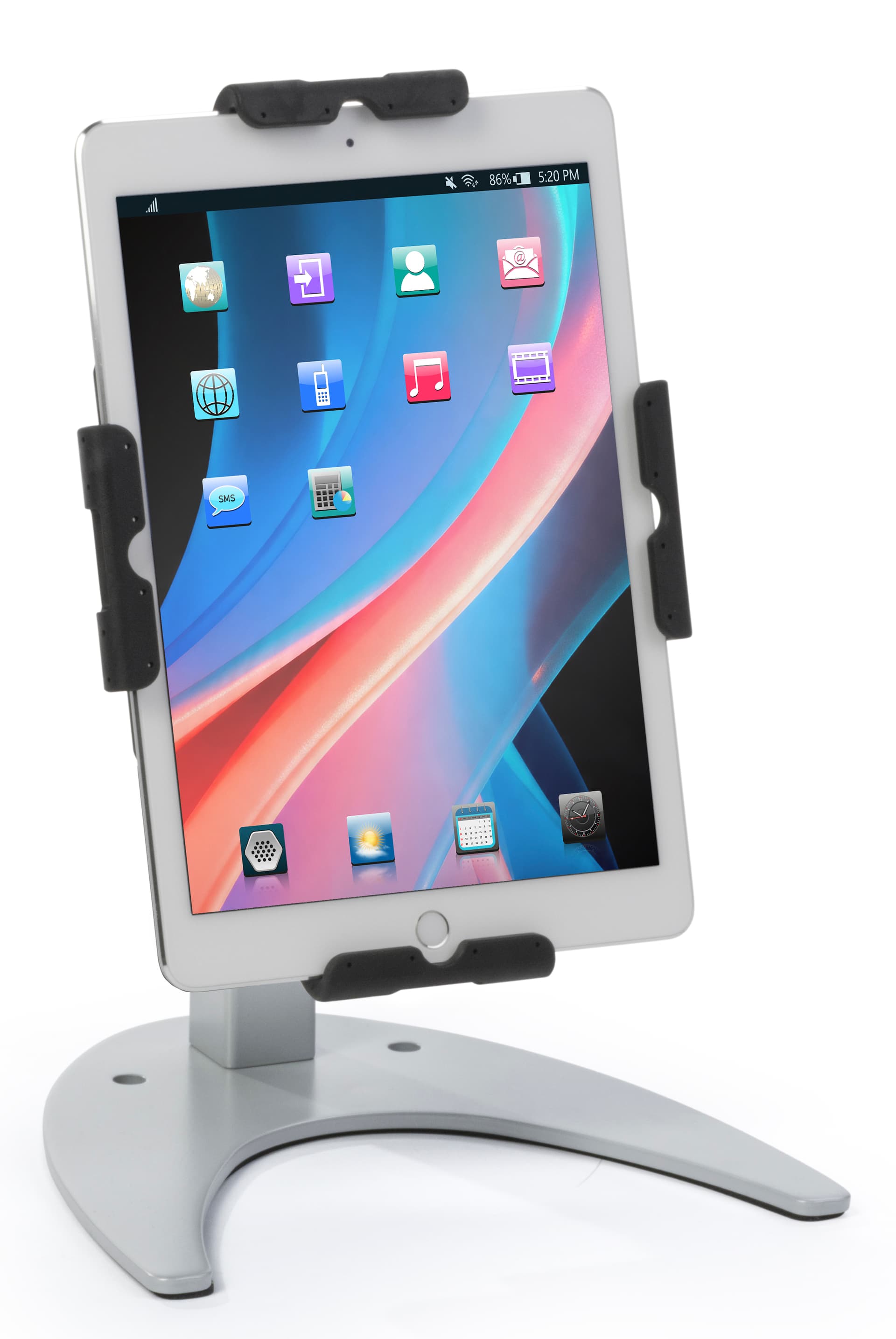 Silver Aluminum Tablet Stand