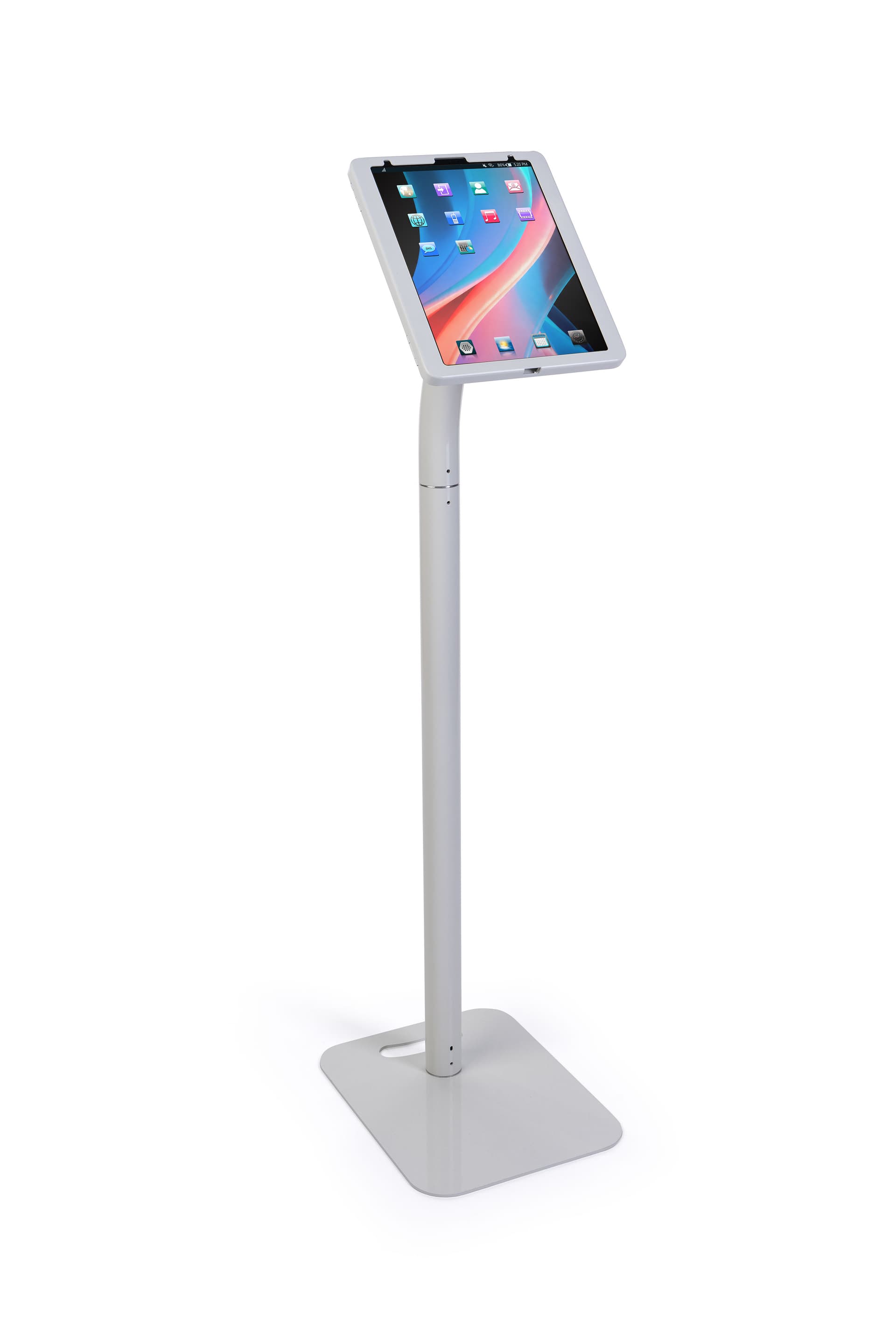 Adjustable 12.9 iPad pro stand with electronic tablet 