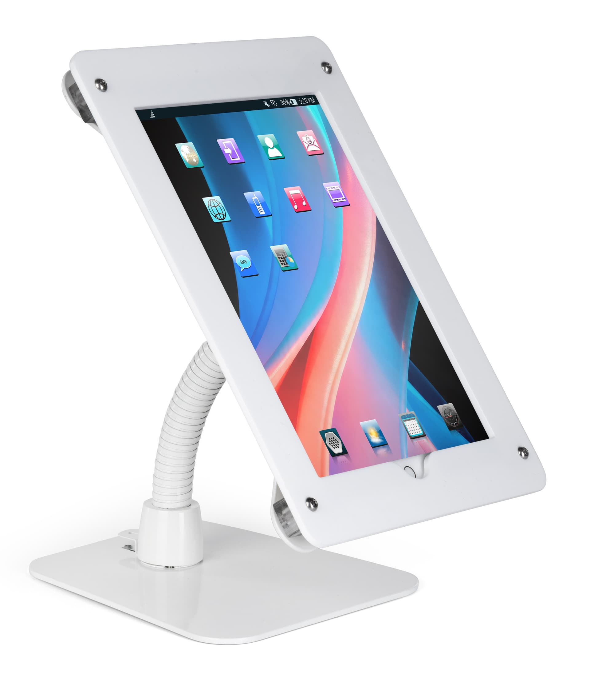 Gooseneck flexible tablet mount holder for iPad