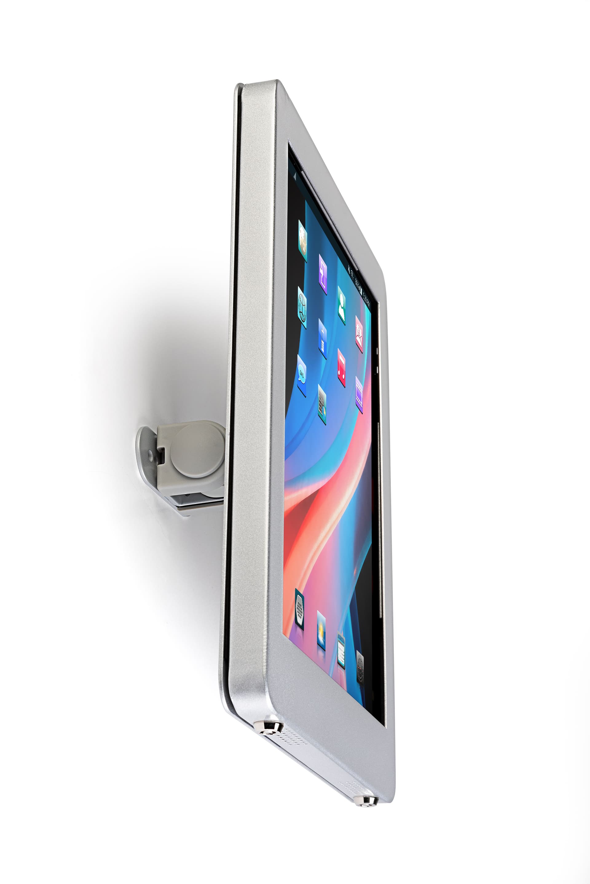 Secure iPad wall mount with strong aluminum casing