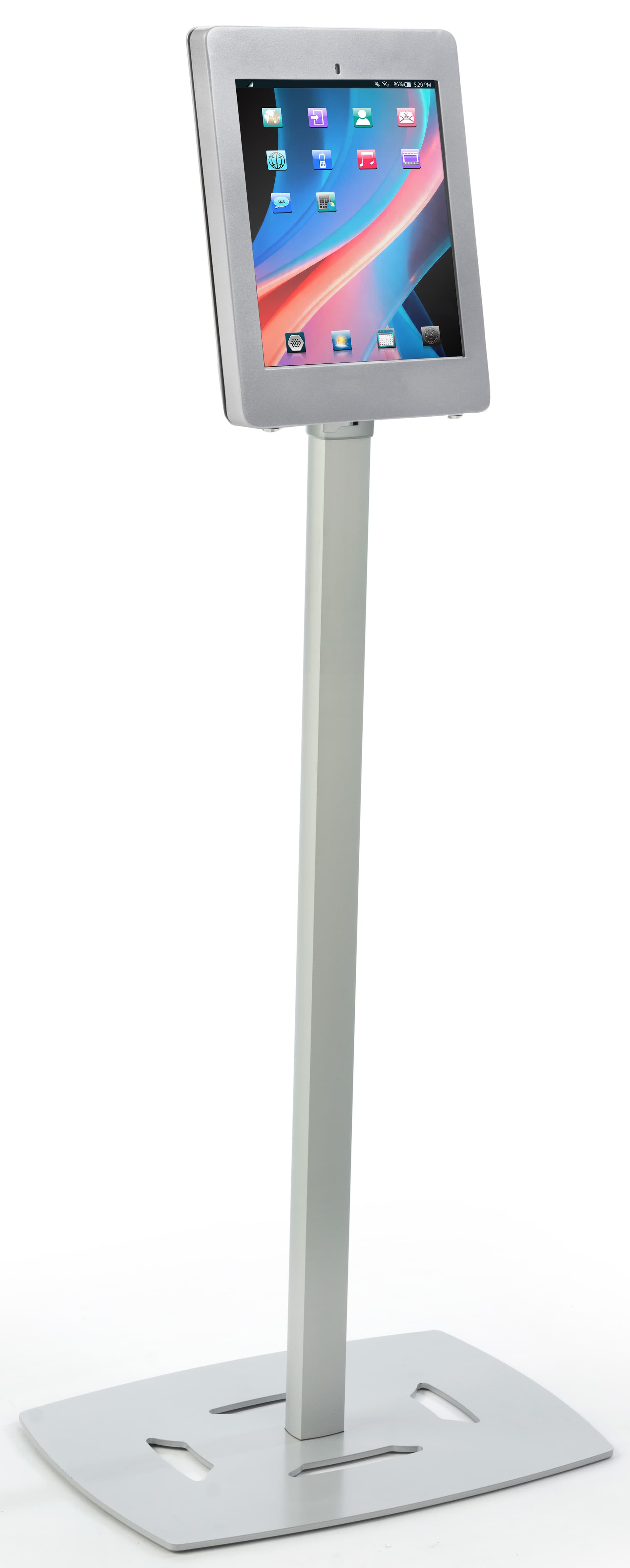 Silver iPad Pro Exhibit Stand