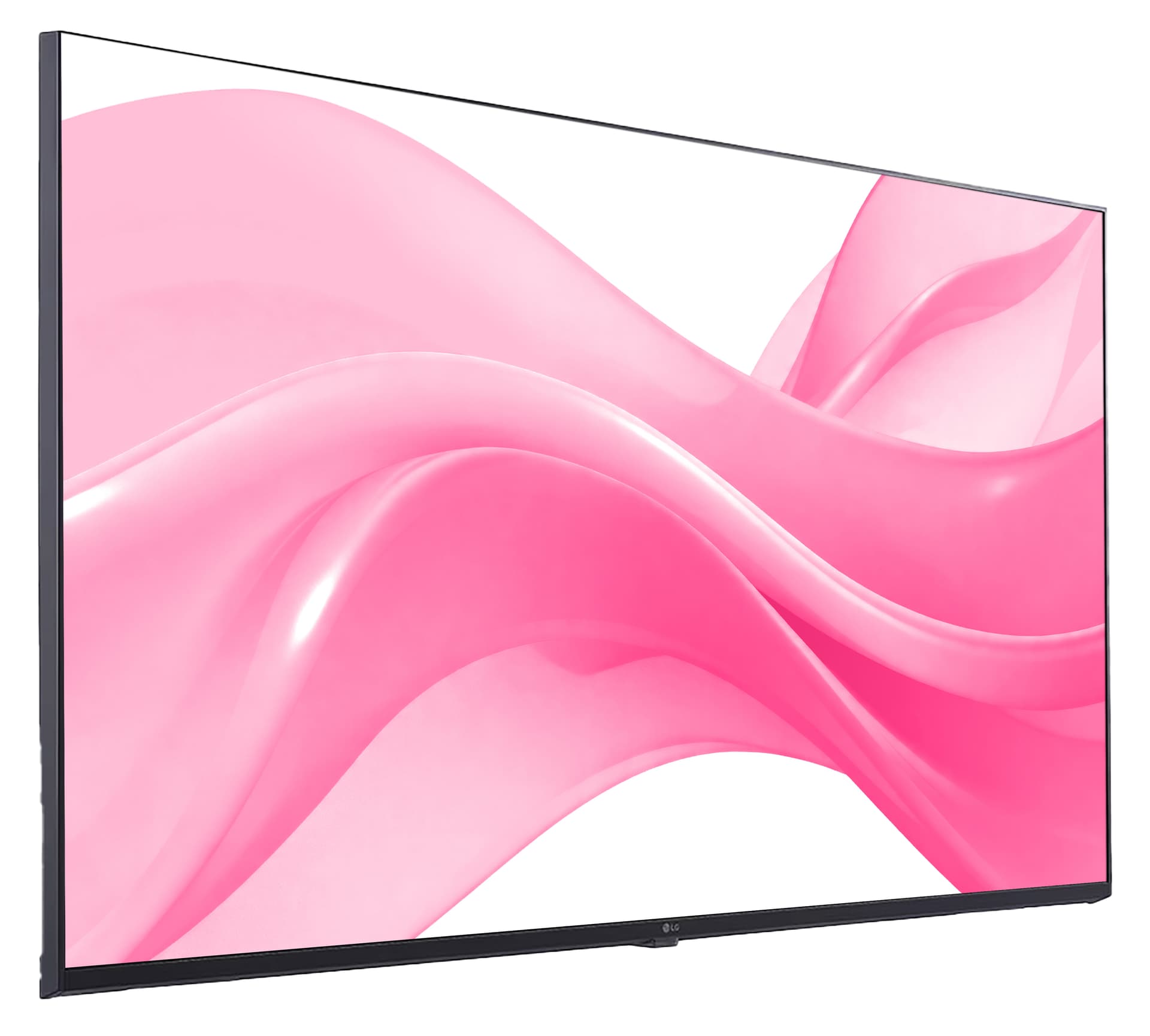 4K digital signage display TV with six HDMI inputs, one ethernet port, two USB 2.0 ports, and one 3.5 millimeter audio jack