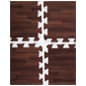 10' x 10' Standard Foam Flooring, 1/2" Thick - Wood Grain Print
