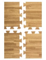 Light Oak Wood Grain Floor Mats, 10' x 10' Area