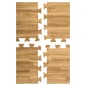 10' x 10' Standard Foam Flooring, 1/2" Thick - Wood Grain Print