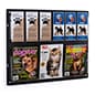 Wall Mounted Acrylic Literature Rack, w/ Adjustable Pockets - Multiple Sizes