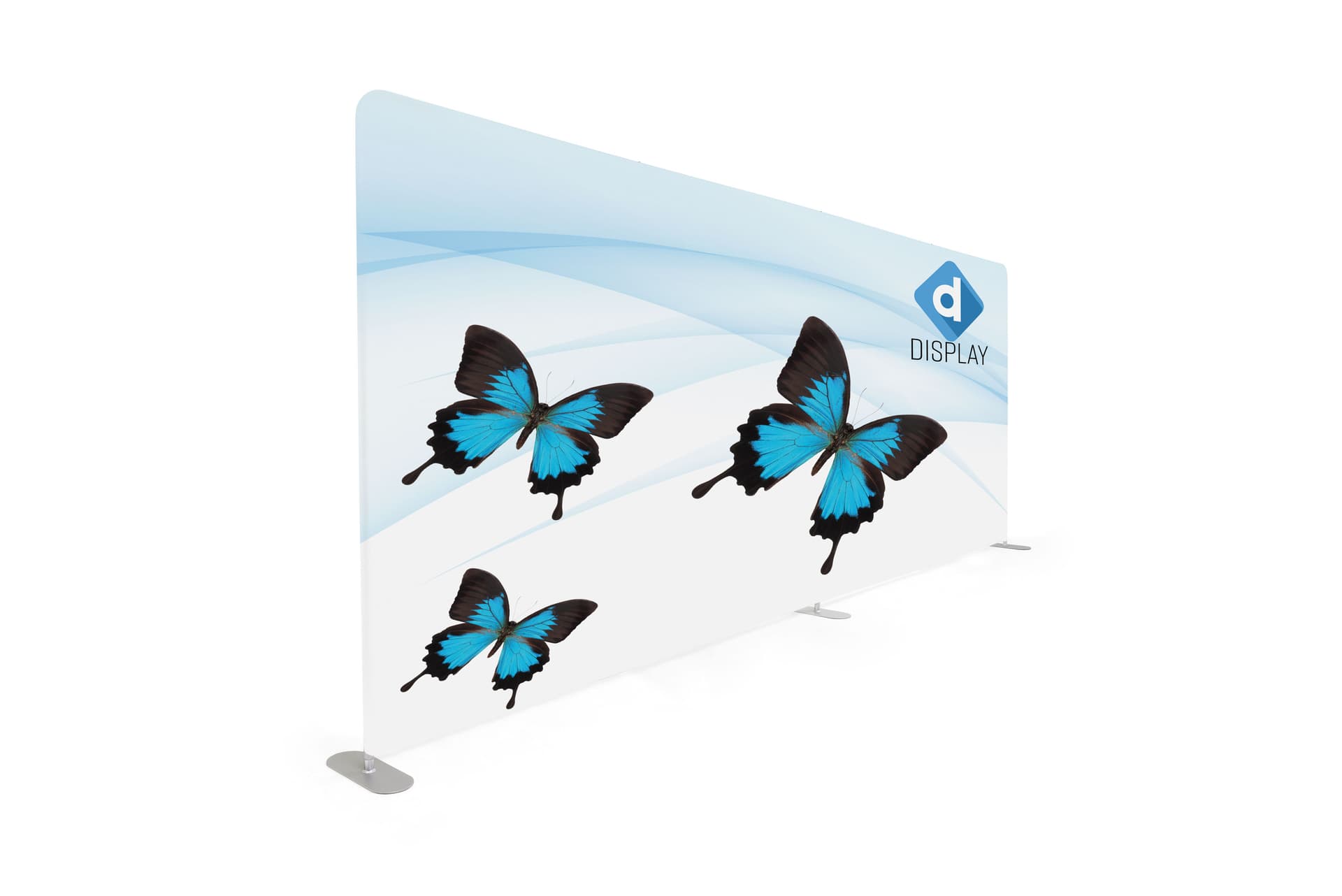 20' stretch fabric tube display wall