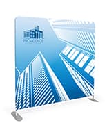 Single sided 8’ wide banner backdrop with poly stretch fabric 