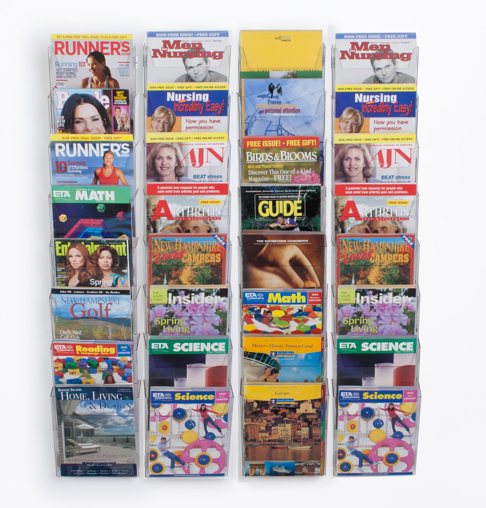 wall mount magazine organizer