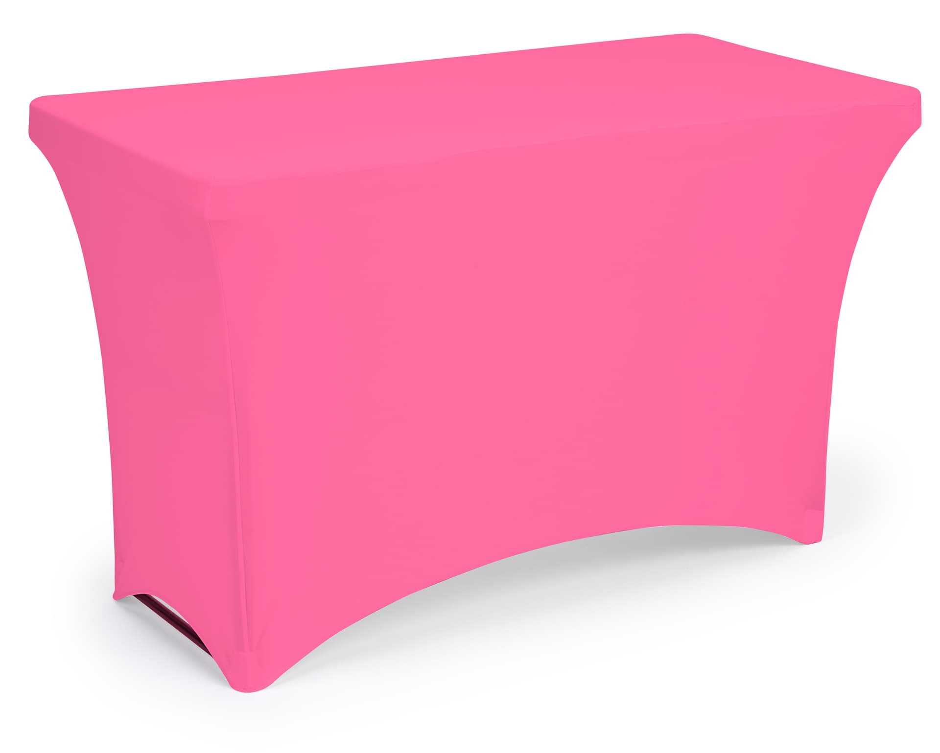  29 inch wide pink stretch table cloth 