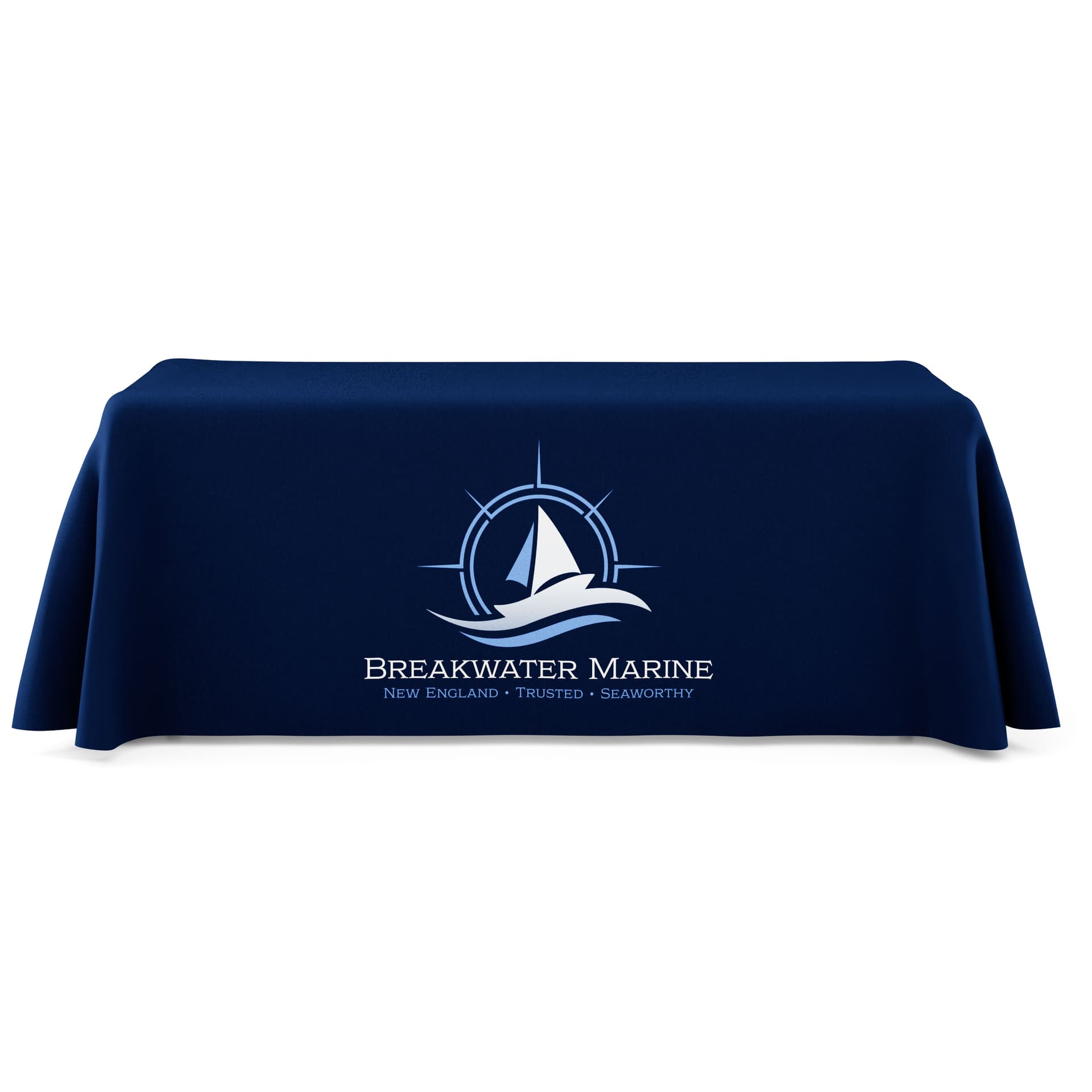 Custom rectangle table cover for promotional displays