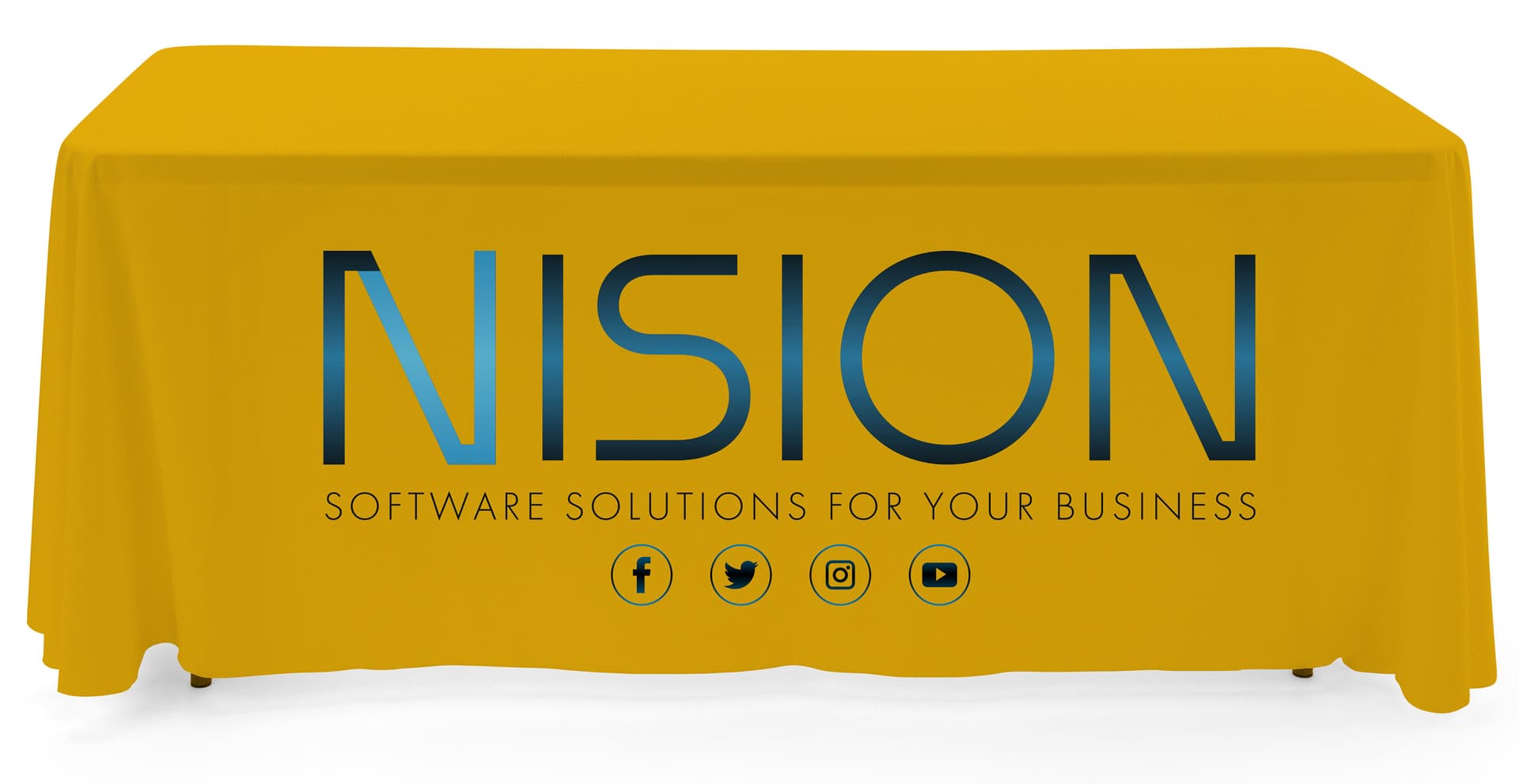Custom table covers with machine washable material 