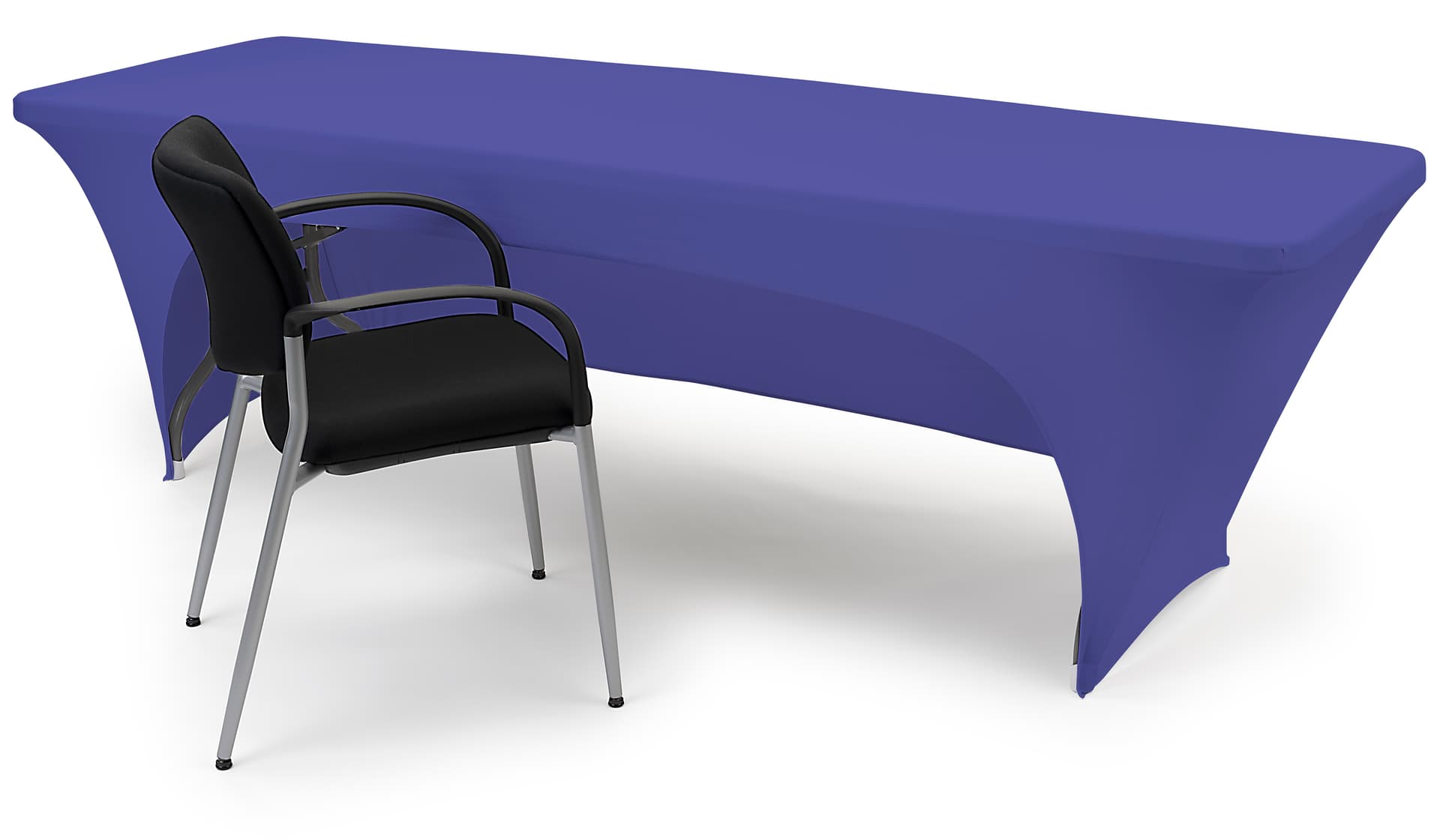 Durable stretch table cloth is made of polyester material 