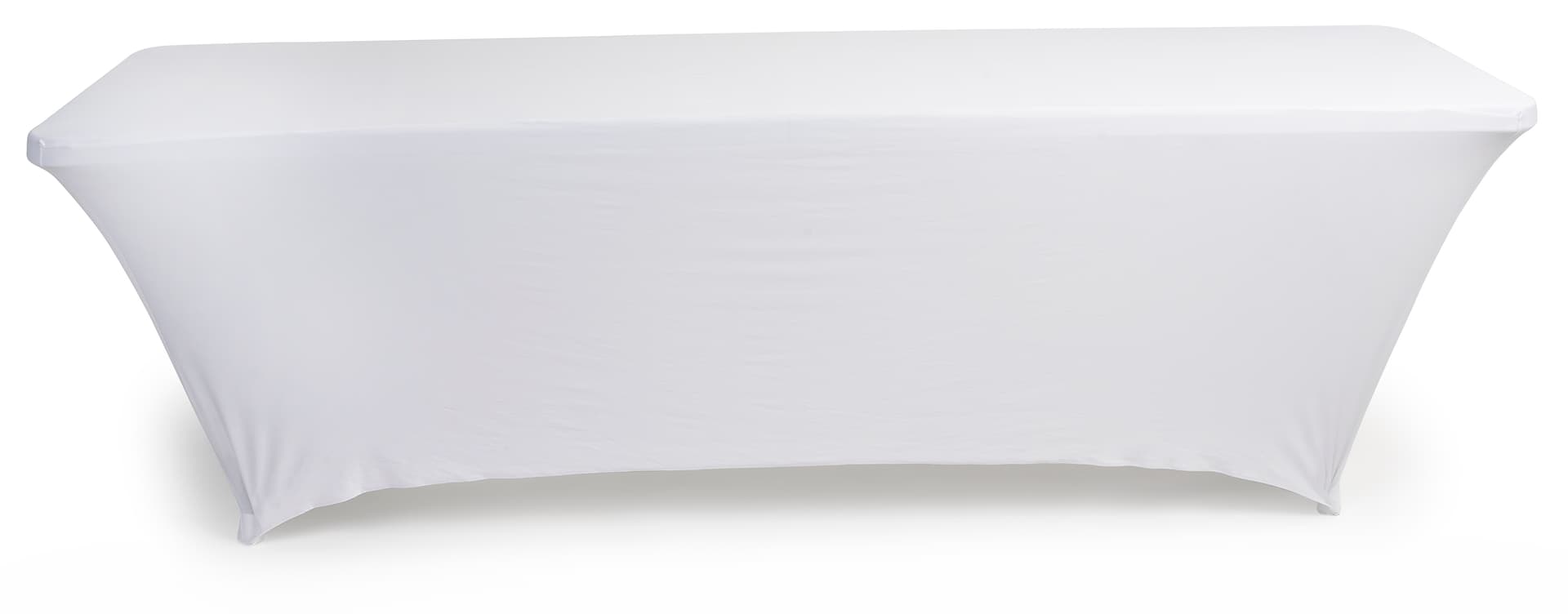 Stretch table cloth is made of fire retardant polyester