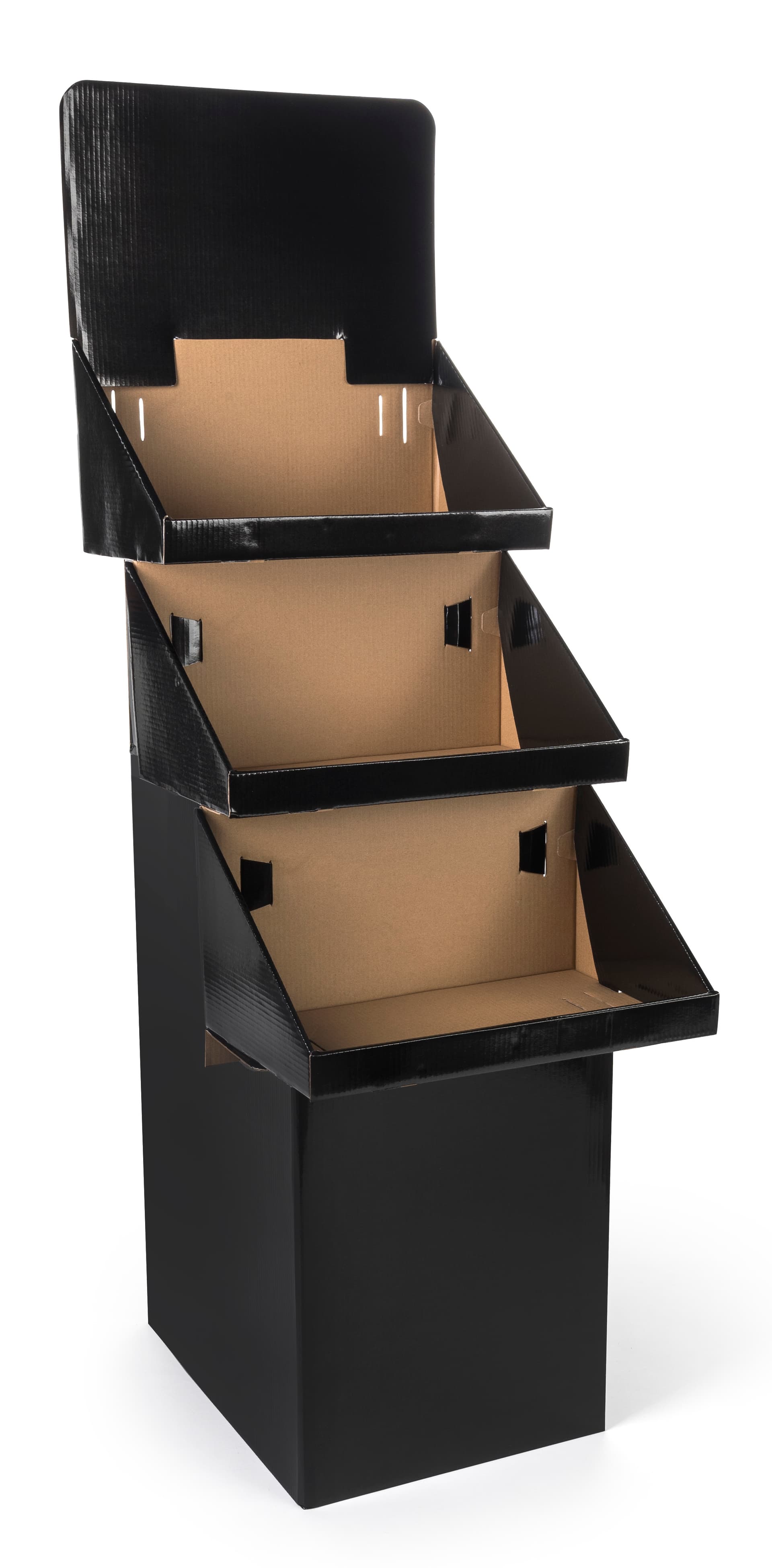 Bin Display with 3 Shelves