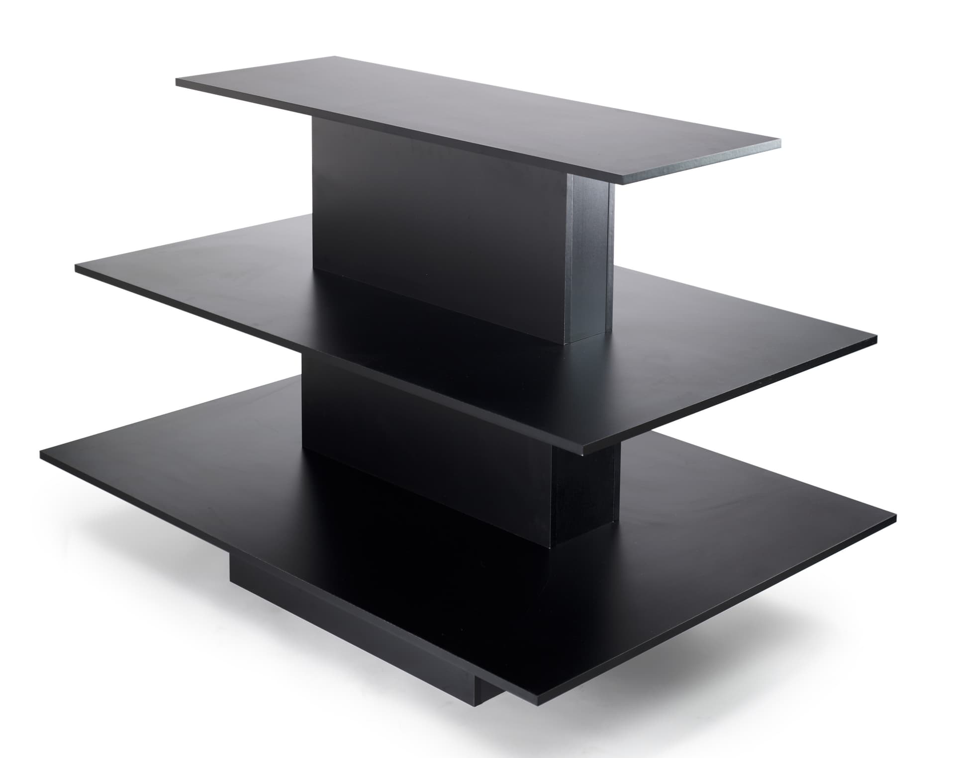 black retail display table