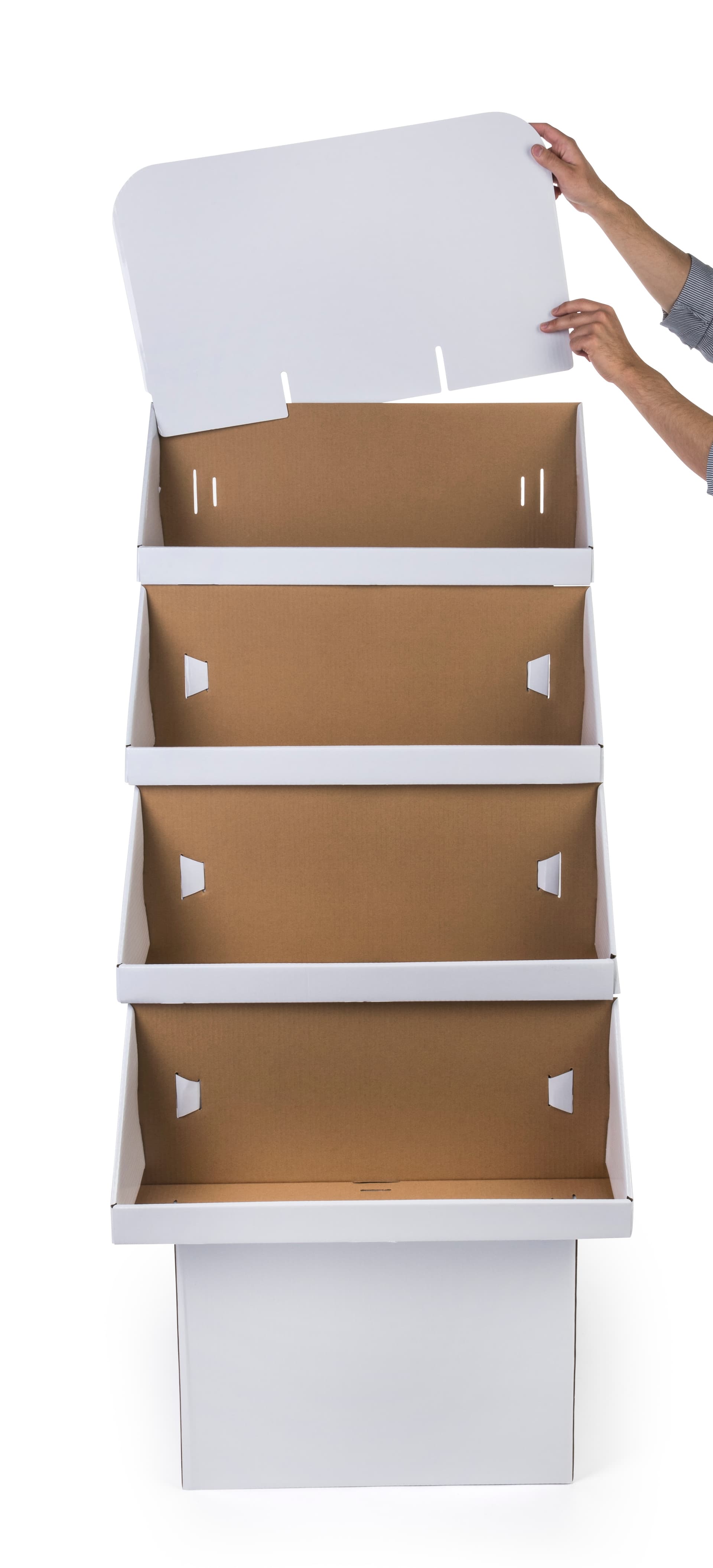4-Tiered Retail Cardboard Stand