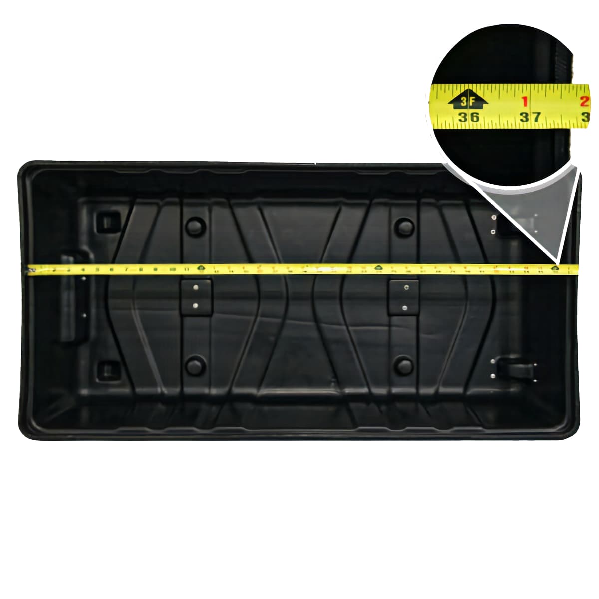 Smart case podium storage container measures 38 inches wide 