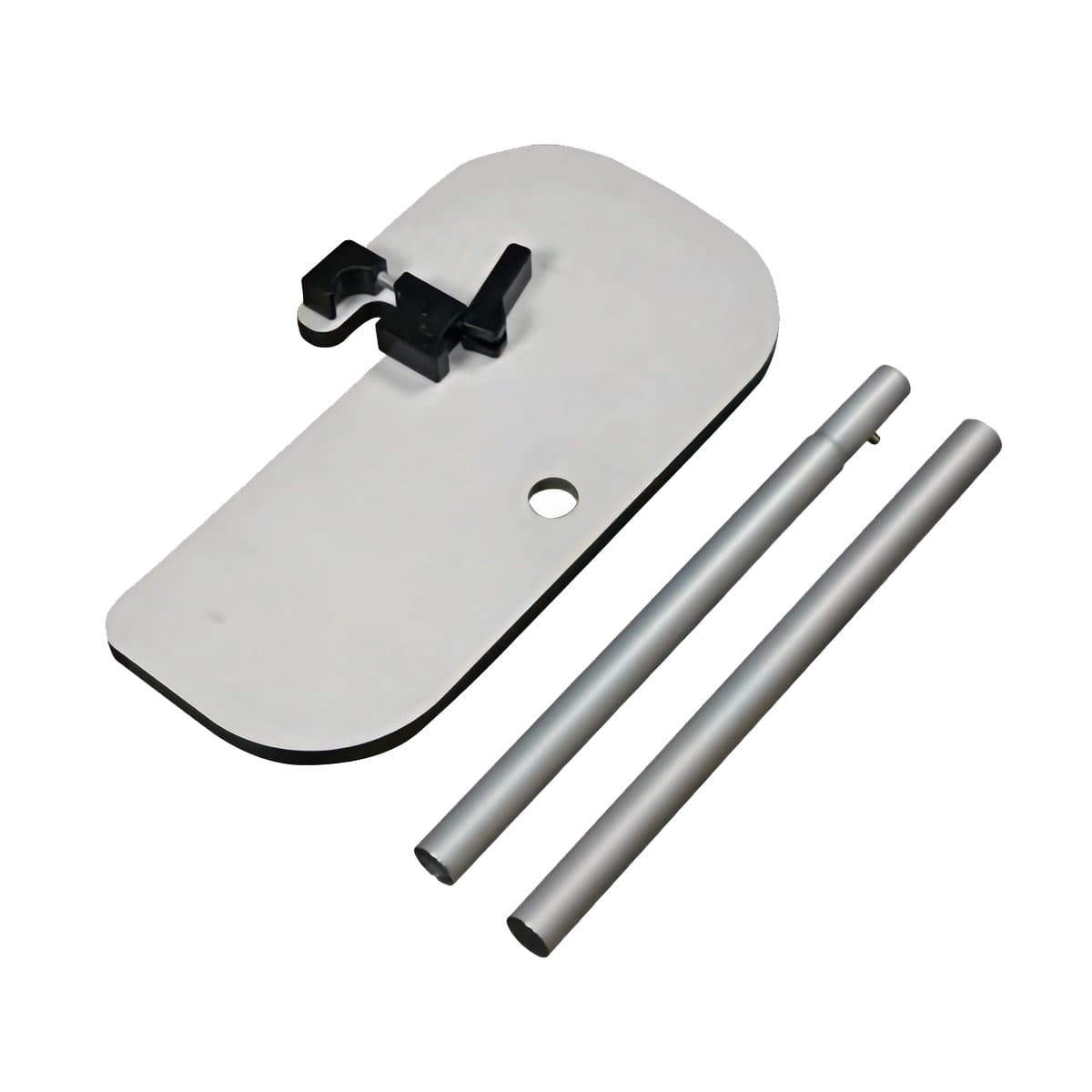 Table frame for modular tension fabric displays are made of aluminum