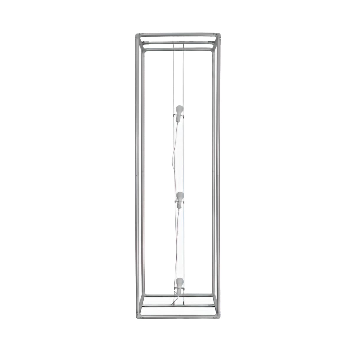 High rise square tower display with aluminum construction