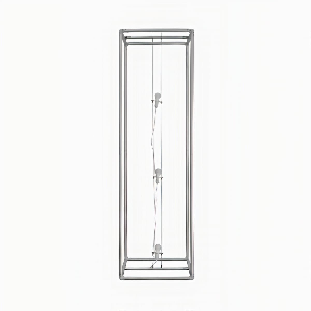Hardware for high rise tension fabric 8' square tower display with aluminum construction