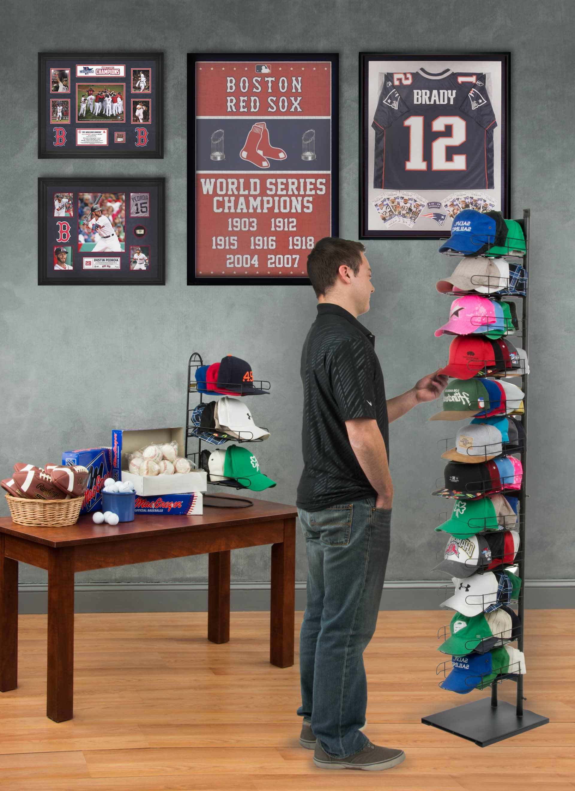Baseball Hat Rack 