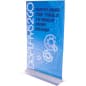 11" x 17" Acrylic Countertop Sign Holder with Adhesive Bottom, Frameless - Clear 