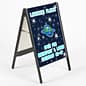 23" x "31  A-Frame Sidewalk Sign Stand, Double Sided, Frame Only - Black