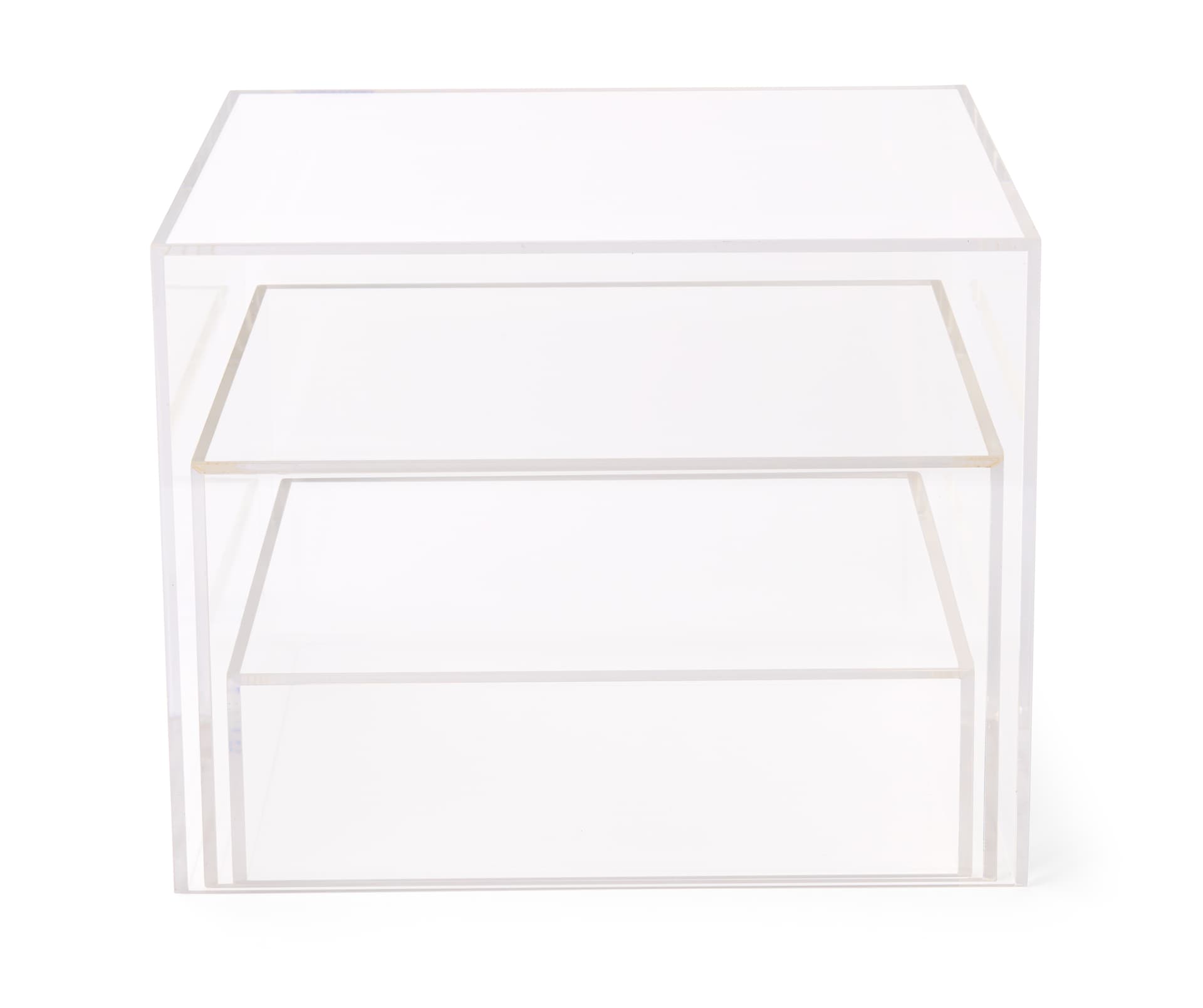 Clear Acrylic Cubes with Enviromentally Safe Material 