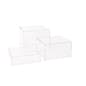 Clear Acrylic Cube Risers made of Recycled Material, Set of 3 - Transparent