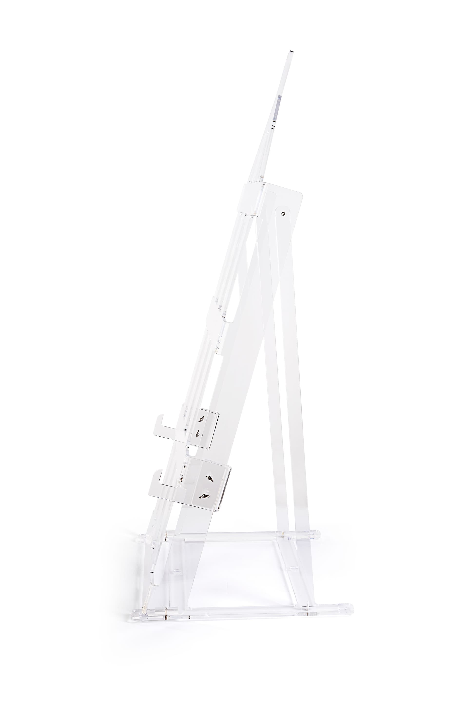 H frame acrylic easel stand with anti-wobble design