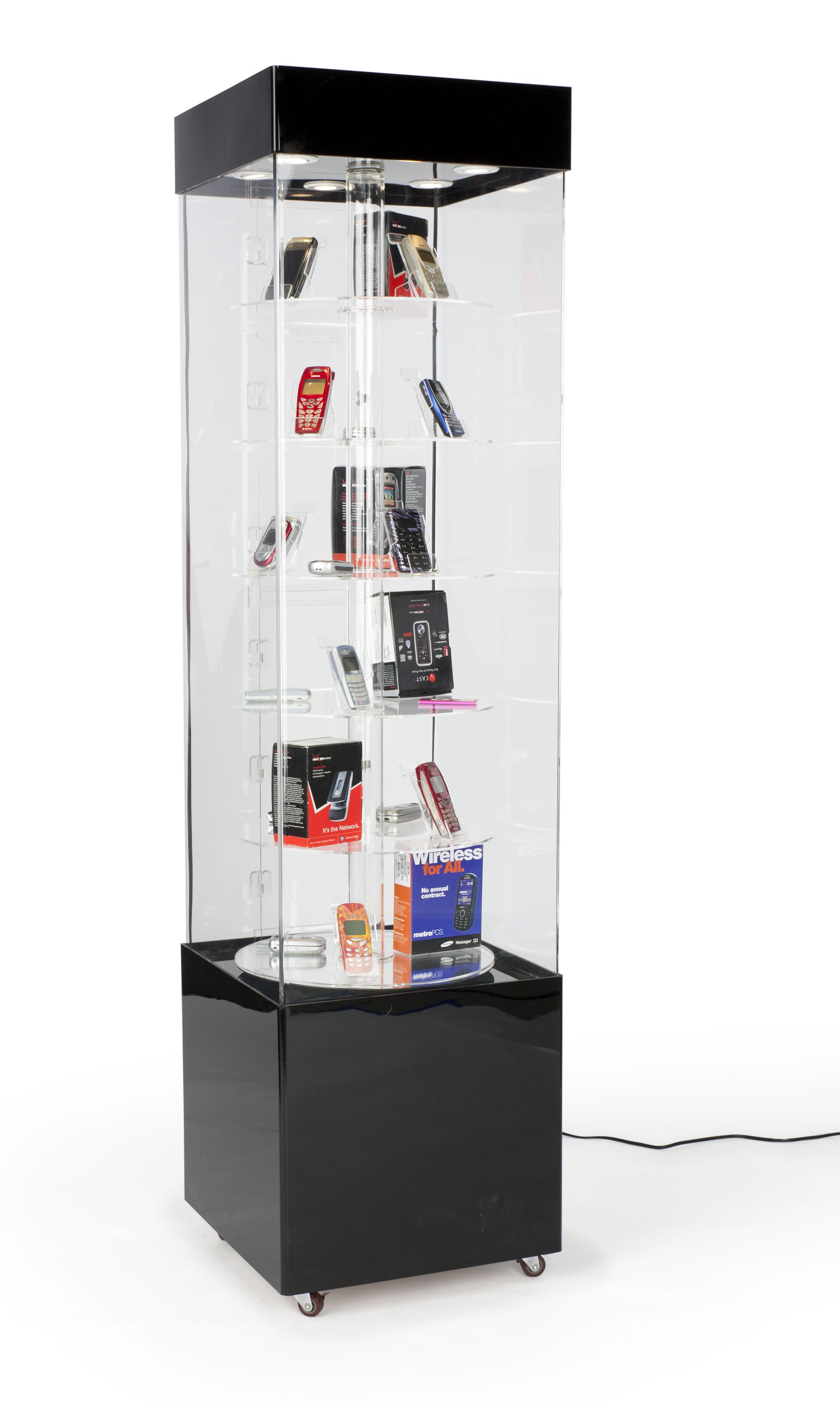 rotating display case