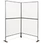 Art Display Grid, V-Shaped, (4) 3' x 3' Panels, Iron Mesh - Black