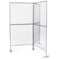 Art Display Grid, Y-Shaped, (6) 3' x 3' Panels, Iron Mesh - Silver