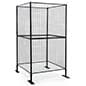 Art Display Grid, Square-Shaped, 4-Sided, (8) 3' x 3' Panels, Iron Mesh - Black