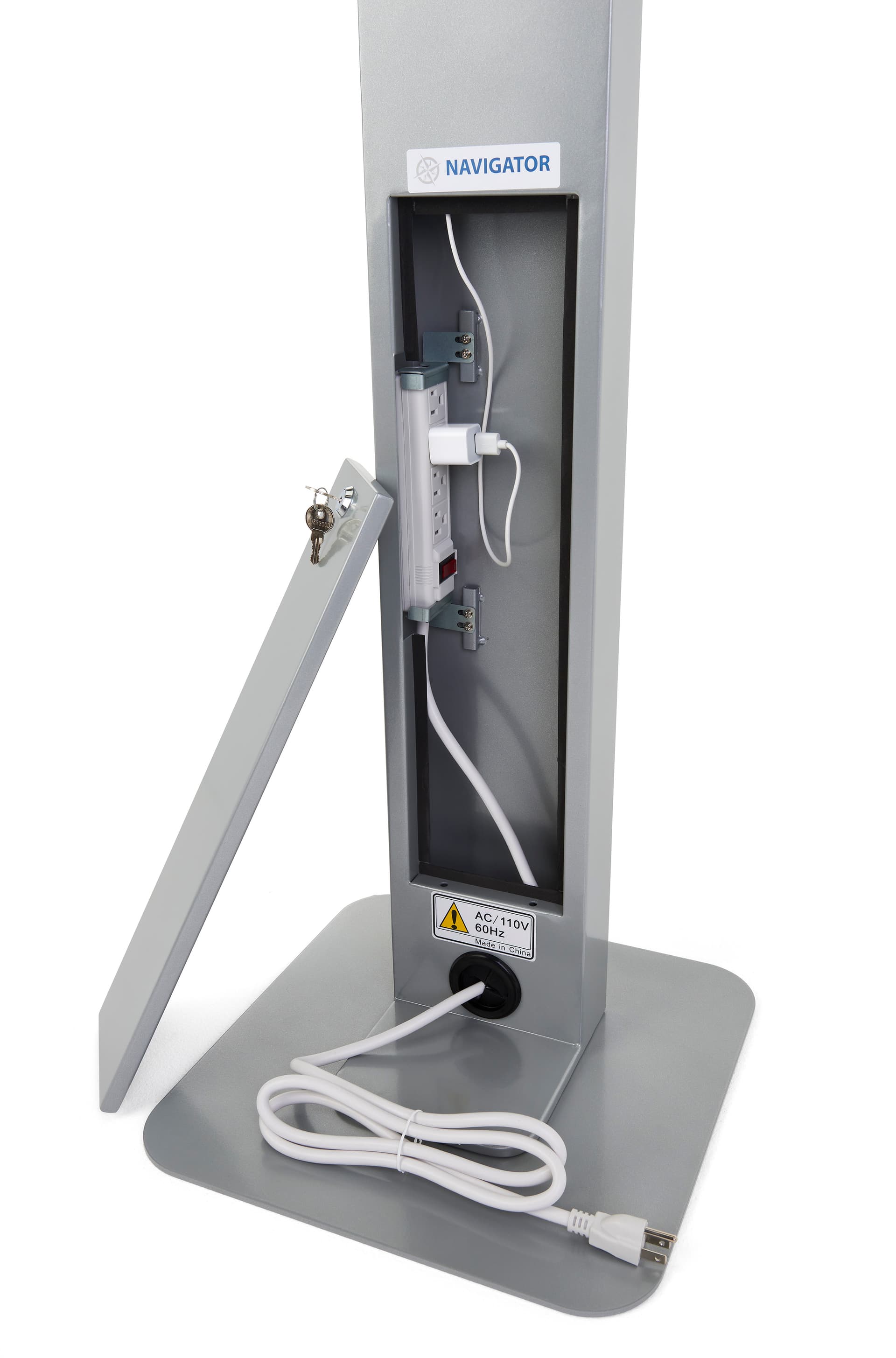 This iPad pro 12.9 holder can conceal cables and wires